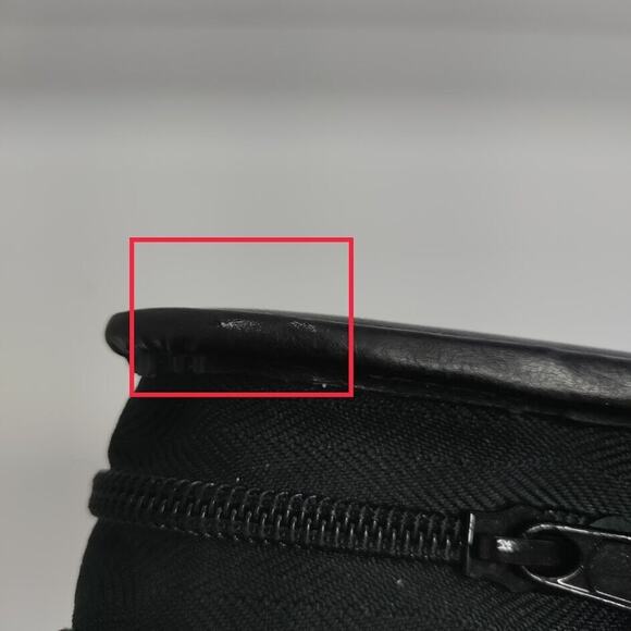 Franklin Planner Leather Nylon Padfolio Organizer w/Handles Black 7 Ring 13 x 11 - Picture 4 of 16